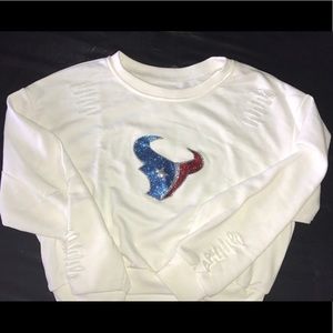 Houston Texans Crop Sweater